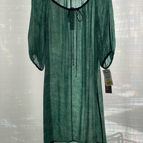 Cynthia Steffe Green and Black Boho Dress nwt - Picture 3 of 16